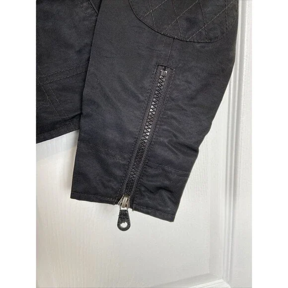 Harley Davidson Black Full Zip Riding Motorcycle Embroidered Jacket Womens S - Picture 6 of 9